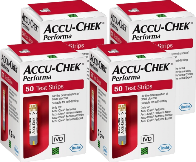 아큐첵 퍼포마 개인용 혈당검사지, 4개, 50개입