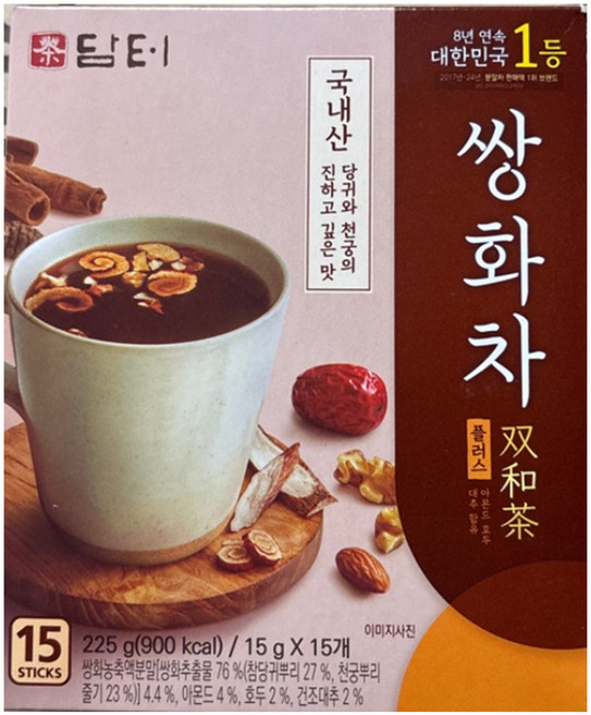 담터 쌍화차 플러스, 15g, 15개입, 1개