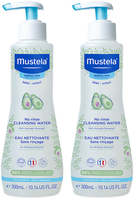 무스텔라 노 린스 클렌징 워터, 300ml, 2개