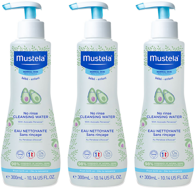 무스텔라 노 린스 클렌징 워터, 300ml, 3개