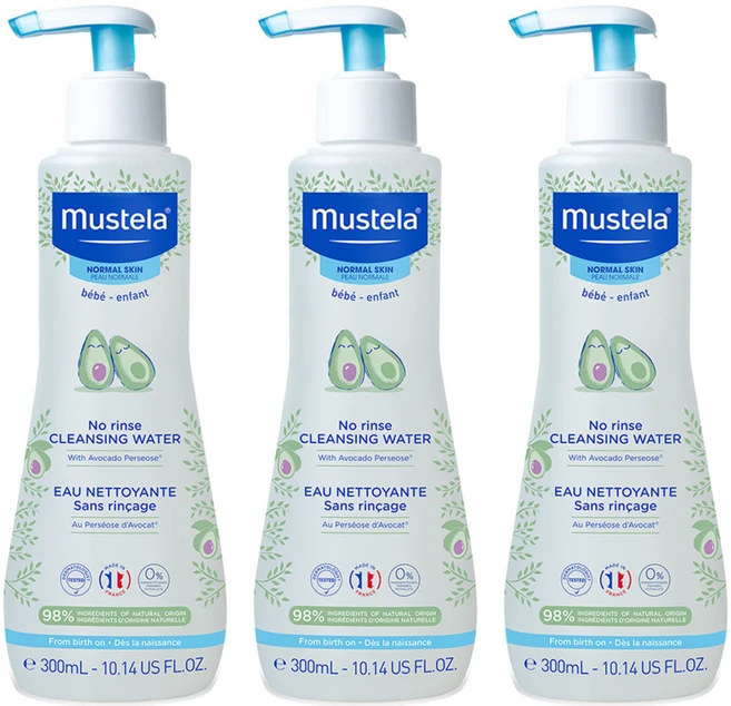 무스텔라 노 린스 클렌징 워터, 300ml, 3개 - 쿠팡