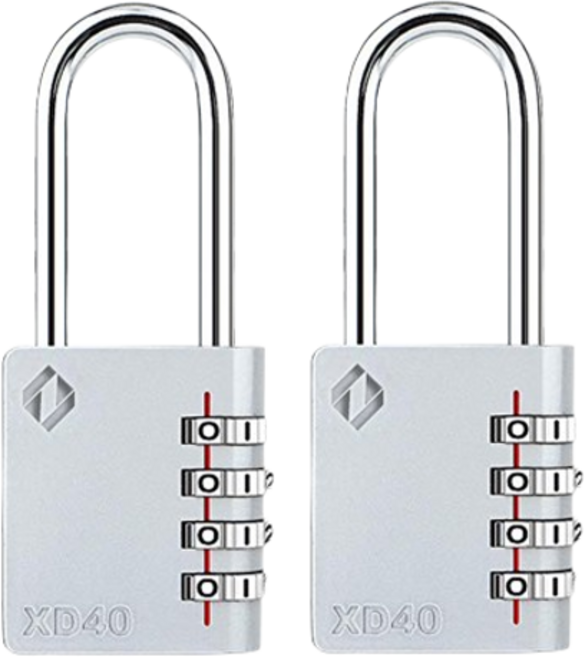 자커 롱고리형 다이얼 자물쇠, XD40L, 2개