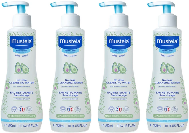 무스텔라 노 린스 클렌징 워터, 300ml, 4개 - 쿠팡