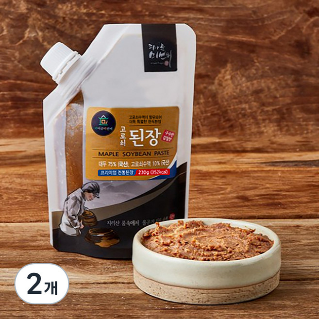 피아골미선씨 구수한 감칠맛 고로쇠된장, 230g, 2개