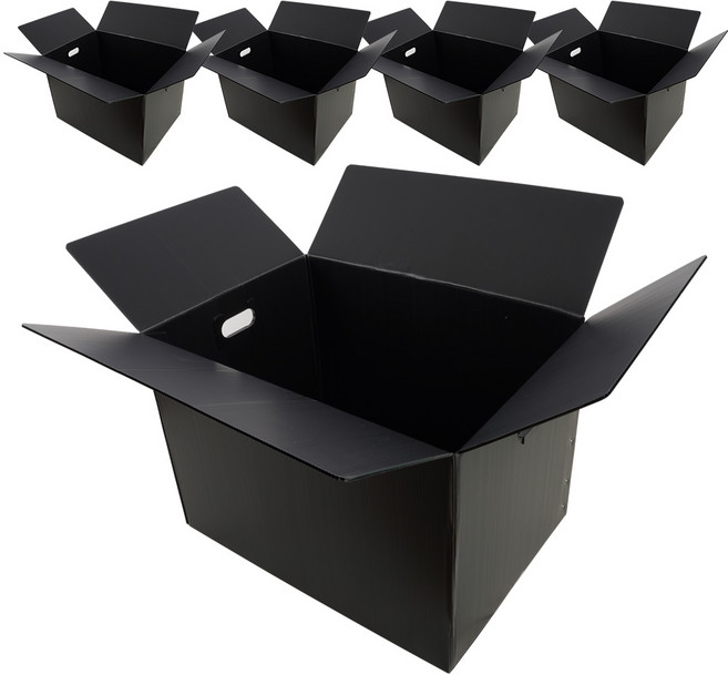 코멧 두꺼운 이사박스 3T 3호~7호 5개입, 블랙, 5개