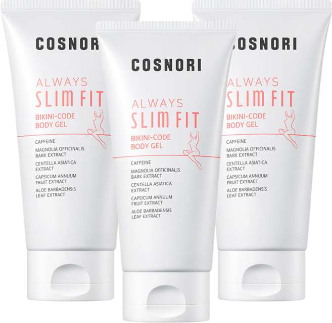 코스노리 올웨이즈 슬림 핏 비키니코드 몸매관리크림, 3개, 150ml