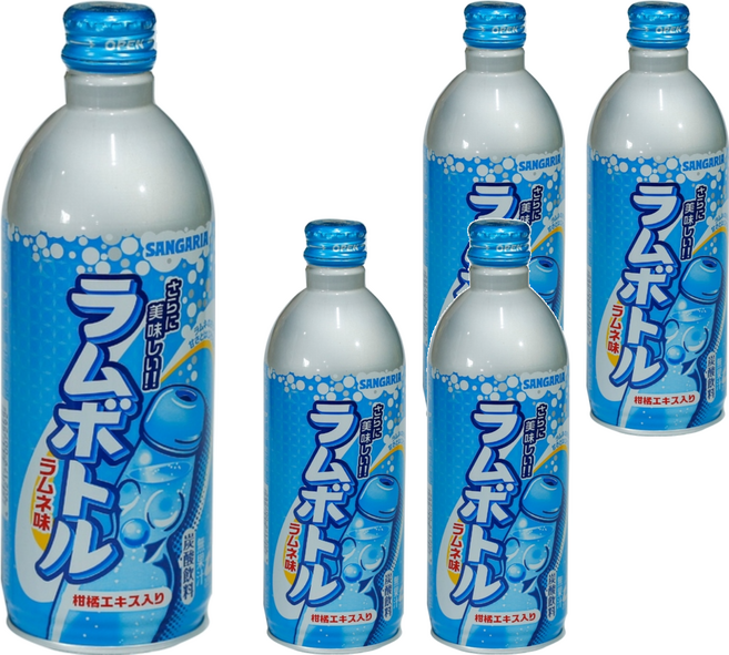 SANGARIA 隨手罐碳酸汽水 原味, 482ml, 5瓶