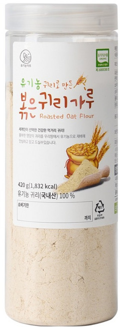 Organic Maru 燕麥粉, 420g, 1罐