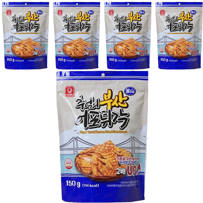 한진식품 추억의 부산 어포 튀각, 5개, 150g
