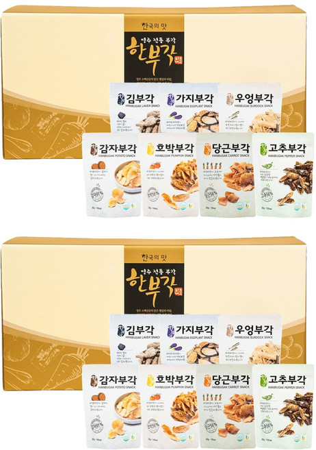 한부각 채소부각 선물세트 1호 30g x 7종, 2세트, 210g