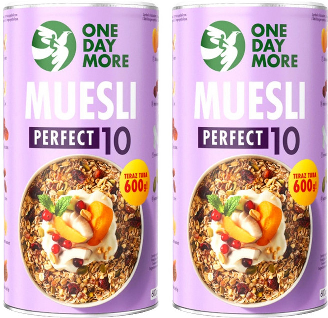 원데이모어 퍼펙트 바이올릿 튜브형 뮤즐리 시리얼, 600g, 2개