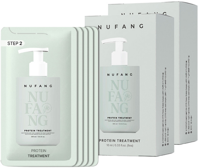 수아담누팡 저자극 고보습 고영양 여행용 프로틴 트리트먼트 5p, 2개, 50ml