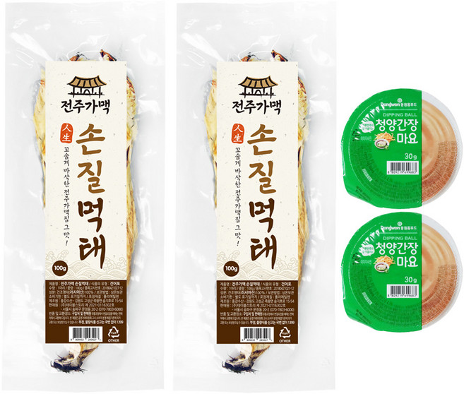 전주가맥 손질 먹태 100g + 청양간장마요 30g 세트, 2세트