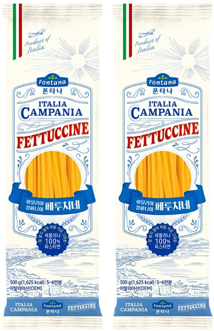 폰타나 이탈리아 캄파니아 페투치네, 500g, 2개
