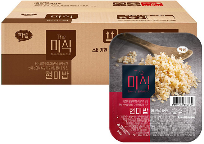 더미식 현미밥, 180g, 12개