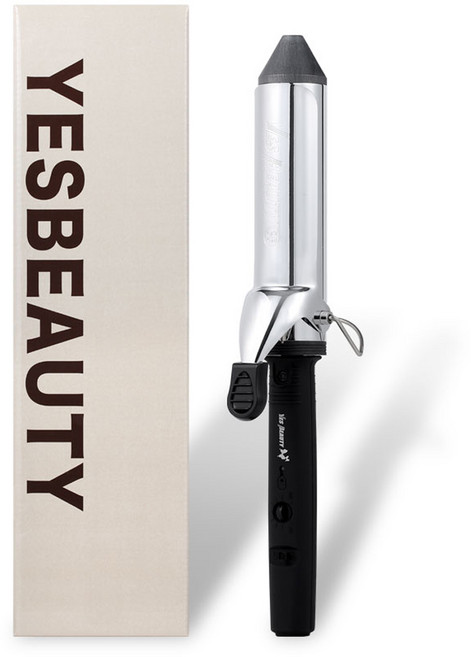 예스뷰티 매직 컬링 헤어 아이롱 전문가용 봉고데기 YB-377, 실버 + 블랙, YB-377(35mm)