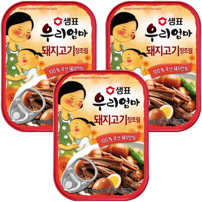 Sempio 膳府 媽媽牌醬燉豬肉, 110g, 3個