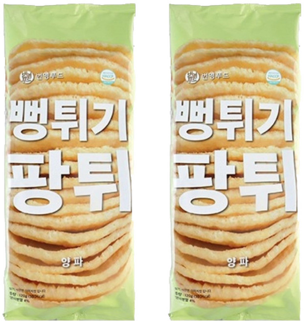 팡튀 양파 뻥튀기, 120g, 2개