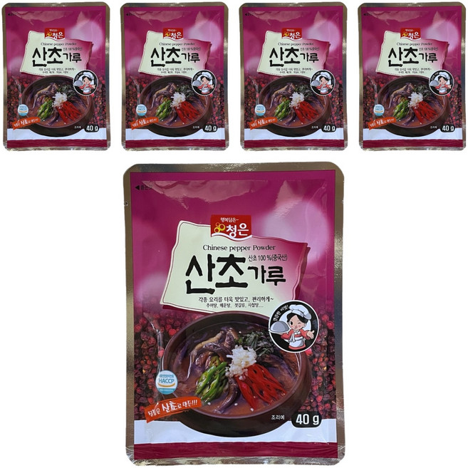 청은에프엔비 산초가루, 40g, 5개