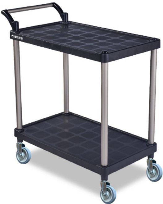 월드크린 잘밀려 2단 서빙카트 특대, 1개