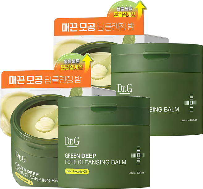 닥터지 그린 딥 포어 클렌징 밤, 100ml, 2개