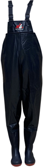 맥스메가다인 갯벌 낚시 가슴장화, 블랙, 1개