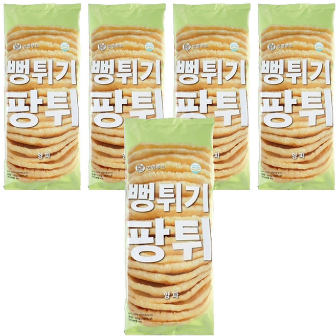 팡튀 양파 뻥튀기, 120g, 5개