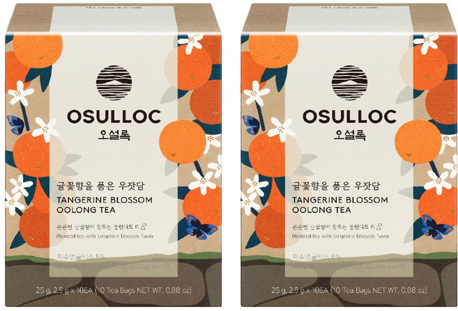 오설록 귤꽃향을 품은 우잣담 차, 2.5g, 10개입, 2개