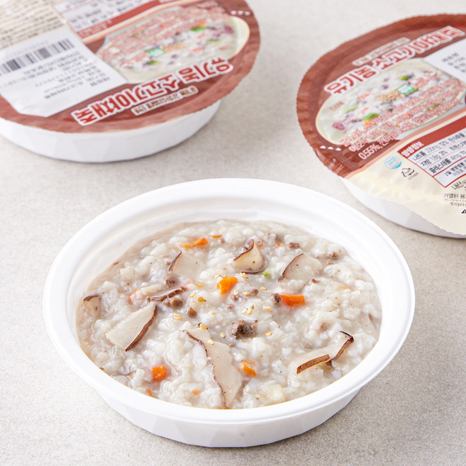 섬죽 유기농 인증 소고기야채죽 (냉장), 180g, 3개