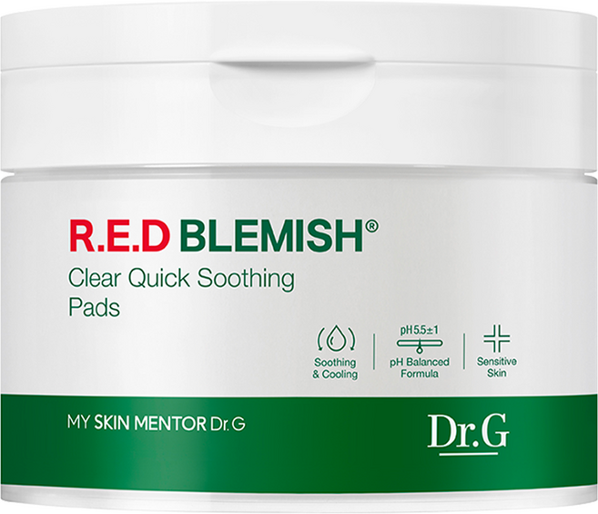 닥터지 레드 블레미쉬 클리어 퀵 수딩 팩 130ml, 70개입, 1개