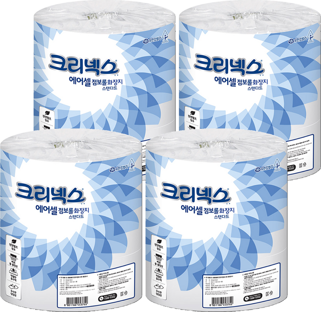 크리넥스 에어셀 점보롤 화장지, 140m, 4개, 3롤