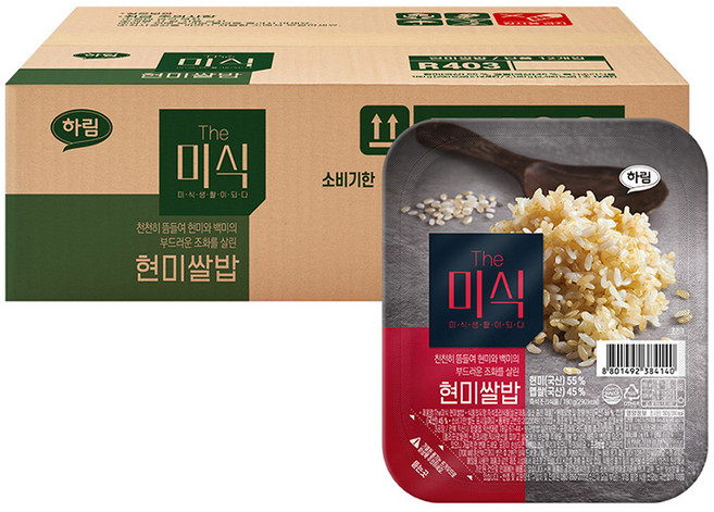 The Mi Shik 即食糙米白飯, 180g, 12入
