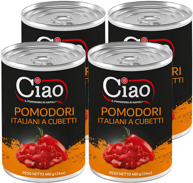 Ciao 喬爾番茄 碎粒番茄, 400g, 4罐