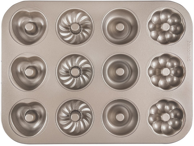 아노마드 4종 마들렌 틀 12구 골드 35.3 x 26.8 x 1.7 cm, 1개