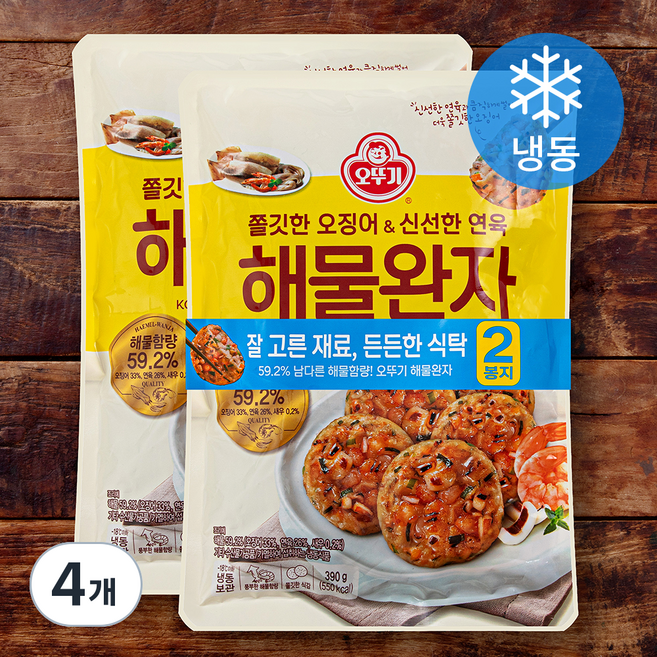 오뚜기 해물완자 (냉동), 390g, 4개