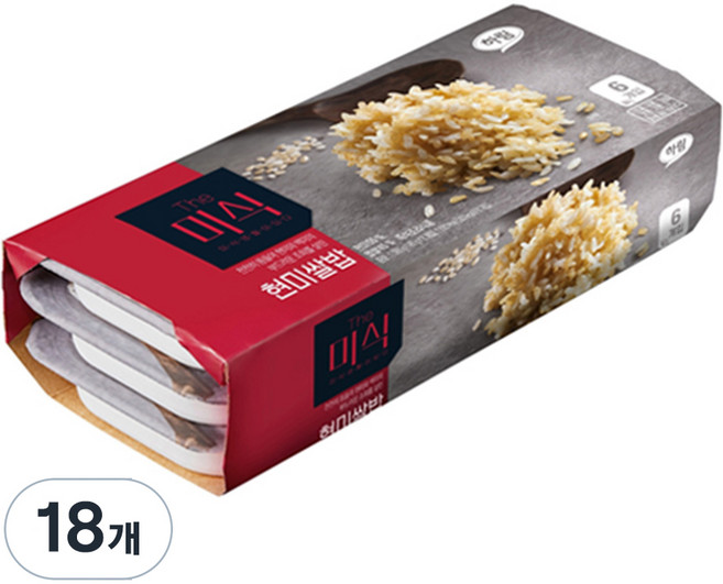 더미식 현미쌀밥, 180g, 18개