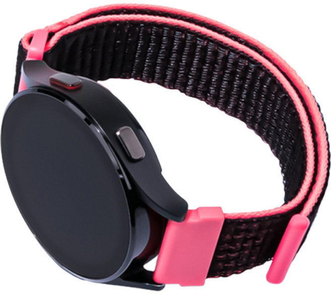 쉴드랩 갤럭시워치3 45mm 46mm 호환 스포츠루프 스트랩 22mm 시계줄 밴드, 블랙레드