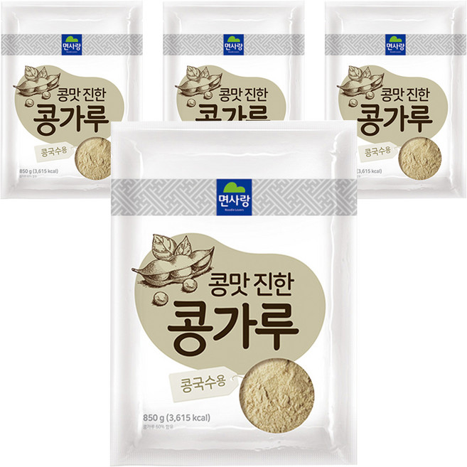 면사랑 콩맛 진한 콩가루, 850g, 4개