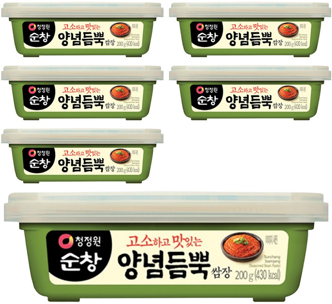 清淨園 Sunchang 滿滿調味料包飯醬, 200g, 6個