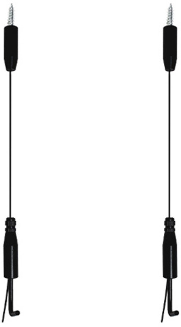 슬림 천장걸이 1m, 블랙, 2개