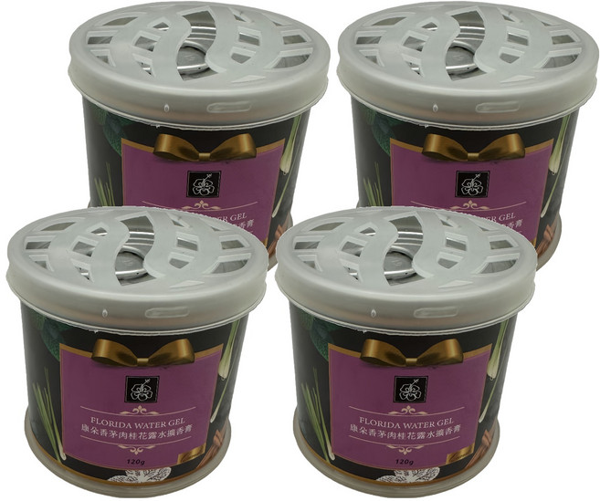 QUNDO 康朵 花露水擴香膏, 香茅肉桂, 120g, 4個