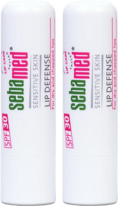 sebamed 施巴 潤澤護唇膏 SPF30 植物萃取 舒緩乾燥, 4.8g, 2支, SPF Scent (Neutral)