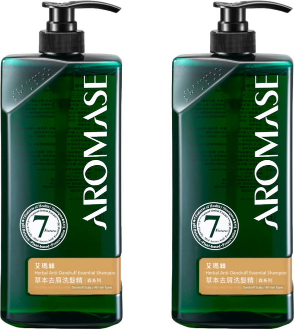 AROMASE 艾瑪絲 草本去屑洗髮精, 400ml, 2瓶