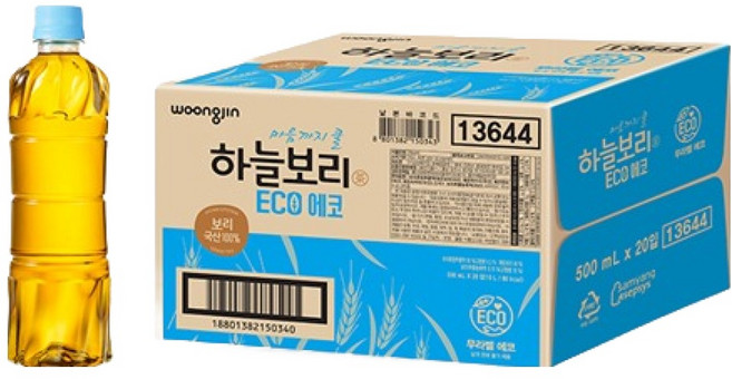 하늘보리 에코 무라벨, 500ml, 20개
