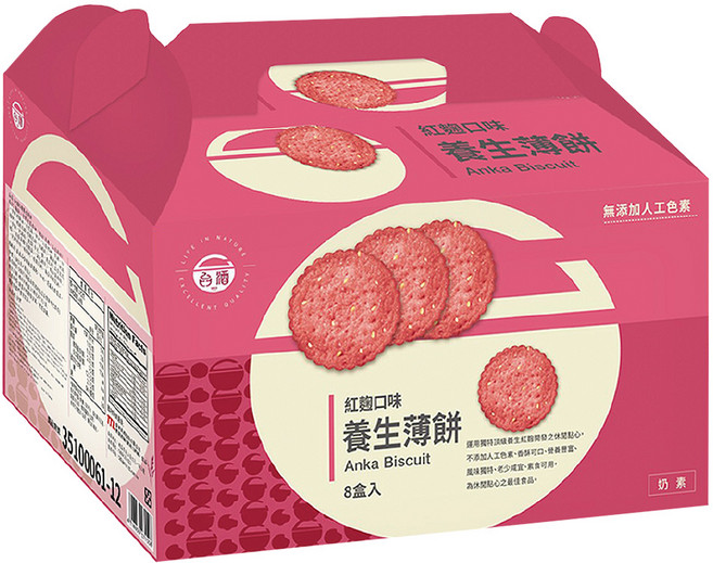 台酒 紅麴養生薄餅禮盒, 960g, 1盒