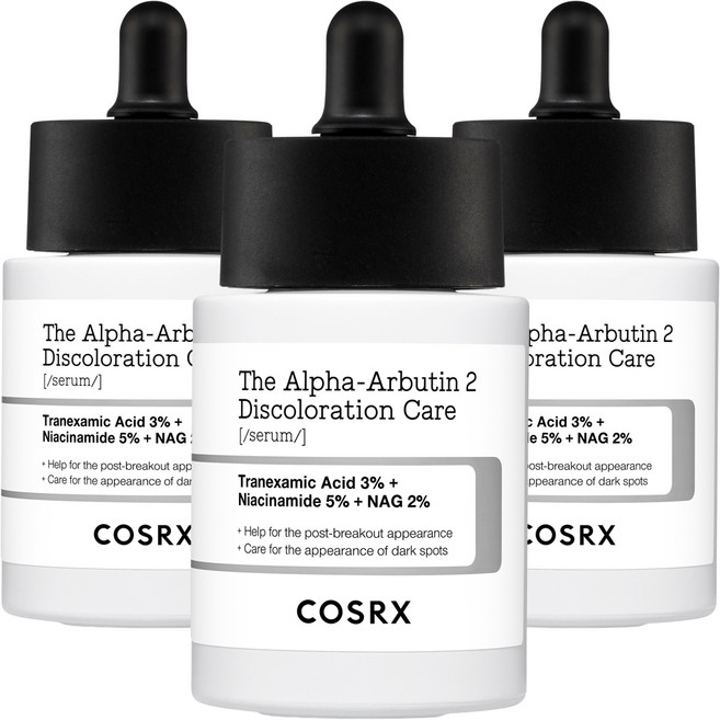 코스알엑스 더 알파 알부틴 2 디스컬러레이션 케어 세럼, 50ml, 3개