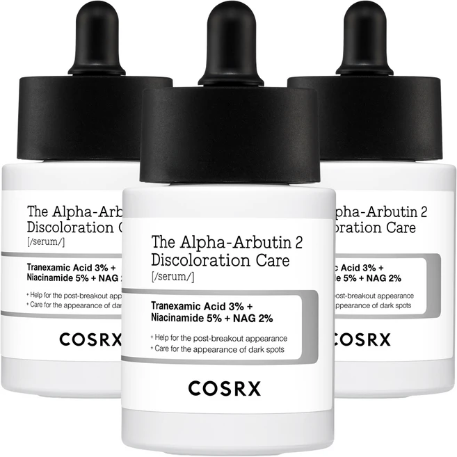 코스알엑스 더 알파 알부틴 2 디스컬러레이션 케어 세럼, 50ml, 3개 - 쿠팡