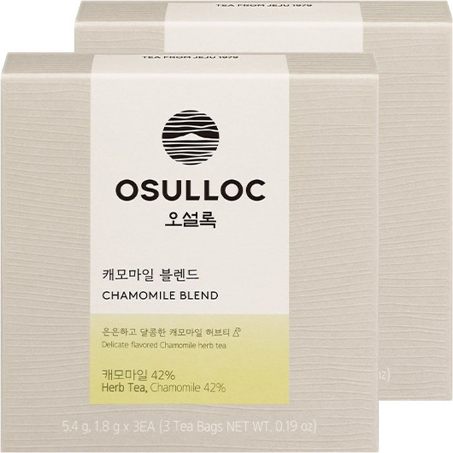 오설록 캐모마일 블렌드, 1.8g, 3개입, 2개