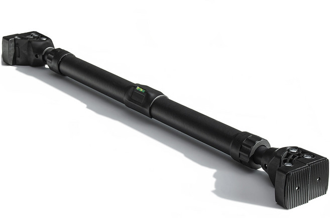 홈트핏 라벨 이중잠금 문틀철봉, 블랙