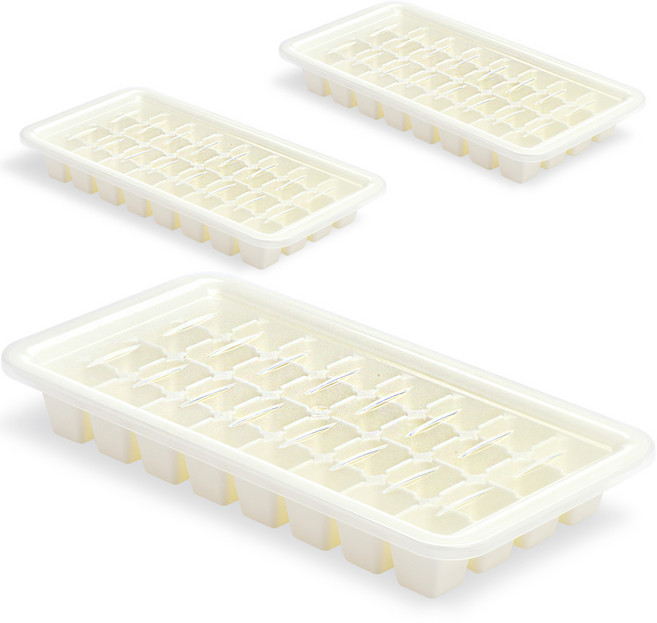 채움리빙 얼음 트레이 32구, 화이트, 3개